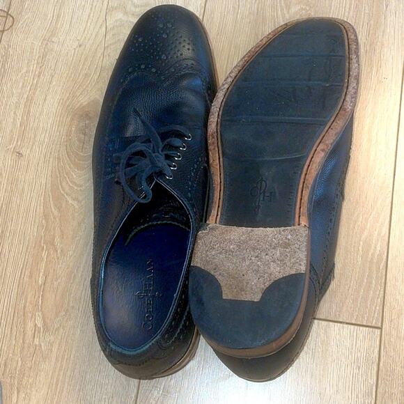 Cole Haan Men\'s size 13 Black Leather Oxfords shoes main image 9